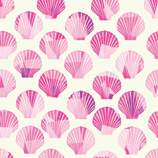 Seashells seamless pattern — Stockový vektor