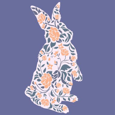 Tasarım tavşan silueti