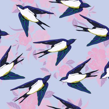 Kırlangıçlar seamless modeli