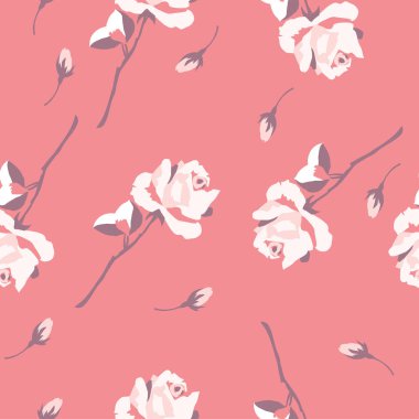 Çiçekler pürüzsüz desen