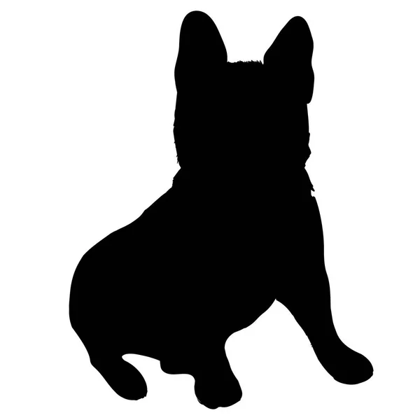 Form der französischen Bulldogge — Stockvektor