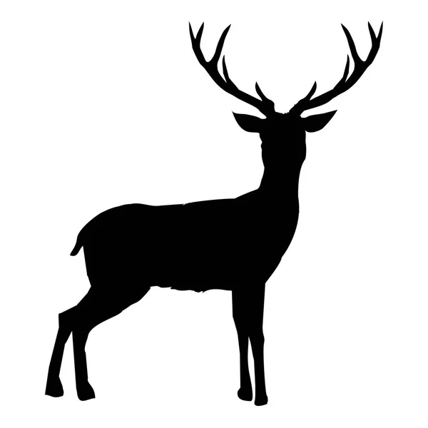 黑鹿形状 — 图库矢量图片
