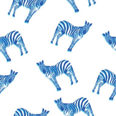 Elle çizilmiş zebra desen