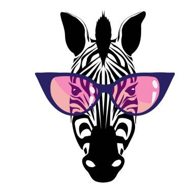 Şirin el çekilmiş zebra 