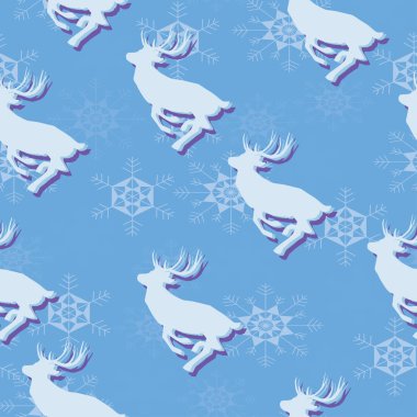 Renkli geyik seamless modeli