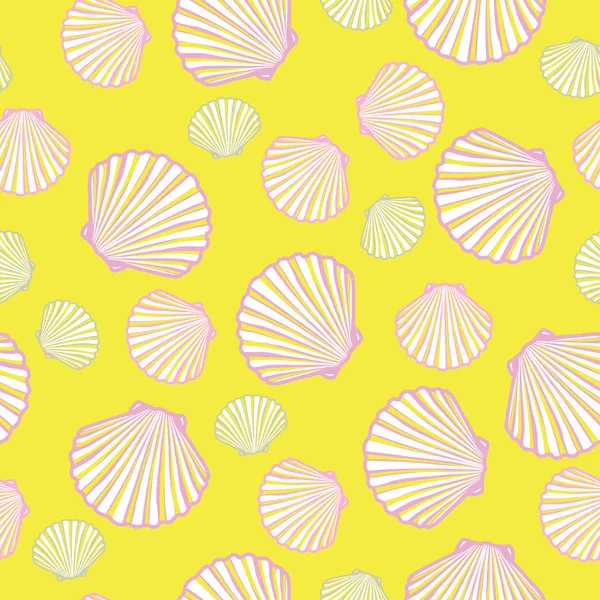 Patrón de conchas coloridas — Archivo Imágenes Vectoriales