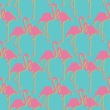 Flamingo model, vektör, illüstrasyon