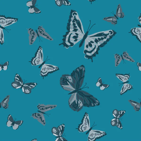 Butterflies, vector, illustration — Stock Vector