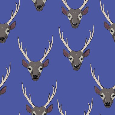 geyik model, vektör, illüstrasyon