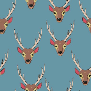 geyik model, vektör, illüstrasyon