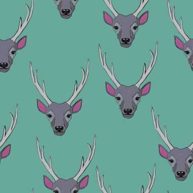 geyik model, vektör, illüstrasyon