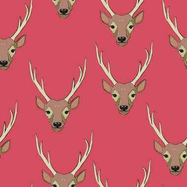 geyik model, vektör, illüstrasyon