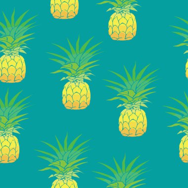 ananas model, vektör, illüstrasyon