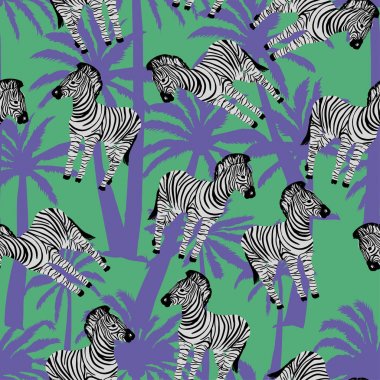 Zebra desen, vektör, illüstrasyon