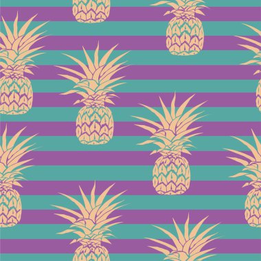 ananas model, vektör, illüstrasyon