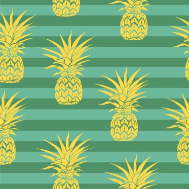 ananas model, vektör, illüstrasyon