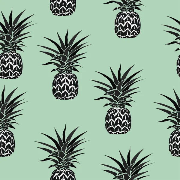 Modèle d'ananas, vecteur, illustration — Image vectorielle