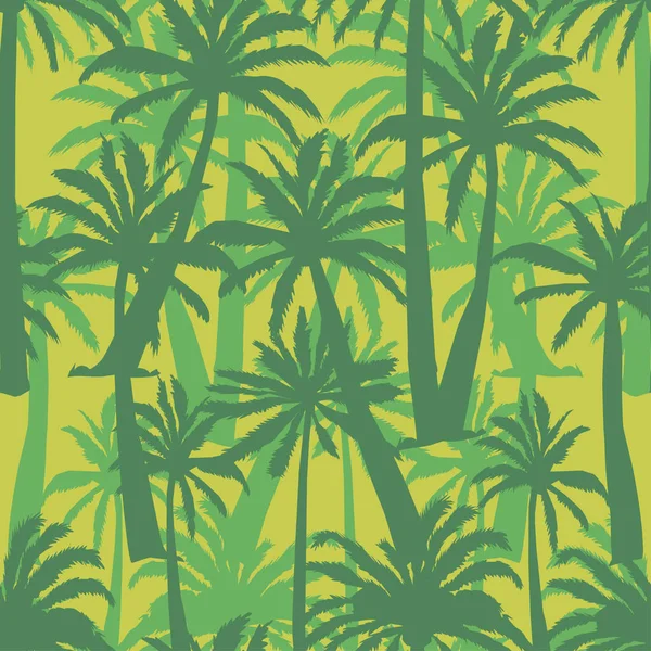 Palmera, patrón, vector, ilustración — Archivo Imágenes Vectoriales