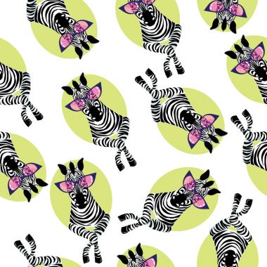 Zebra desen, vektör, illüstrasyon