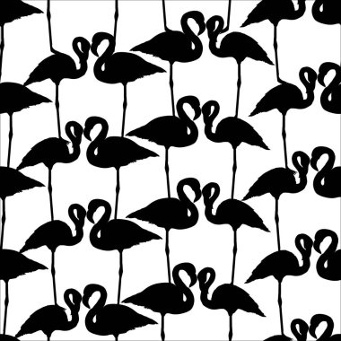 Flamingo model, vektör, illüstrasyon