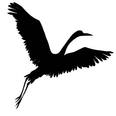 Vinç siluet vektör çizim