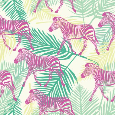 Zebra desen, vektör çizim