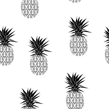 ananas, meyve, vektör, illüstrasyon