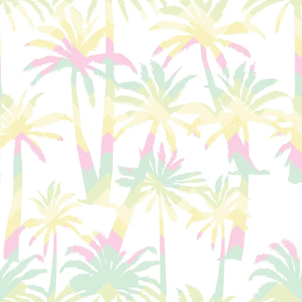 Silhouette de palmiers, vecteur, illustration — Image vectorielle
