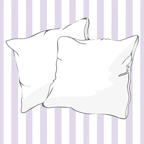 Pillow , vector illustration — Stock Vector