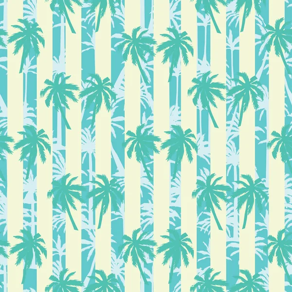 Silueta stromy Palm, vektor, ilustrace — Stockový vektor