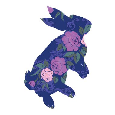 tavşan-hayvan, vektör, illüstrasyon