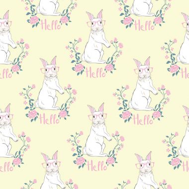 tavşan-hayvan, vektör, illüstrasyon