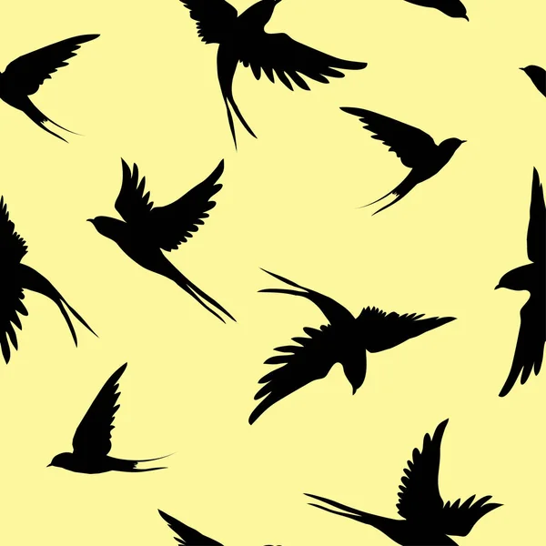Εικονογράφηση διάνυσμα πουλιά τα χελιδόνια — Διανυσματικό Αρχείο