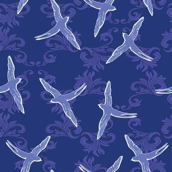 kuşlar vektör çizim yutar