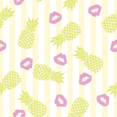 ananas model, vektör, illüstrasyon