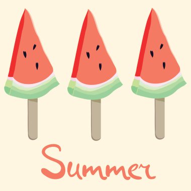 karpuz, model, vektör, illüstrasyon