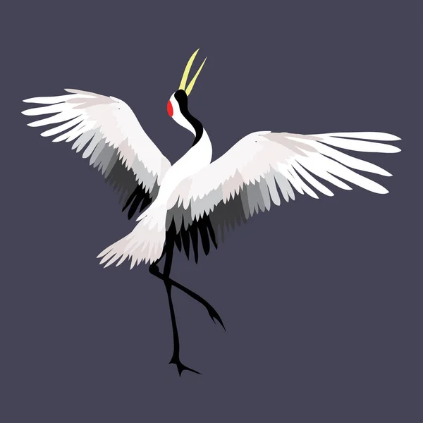 Kraan, vogels, vector illustratie — Stockvector