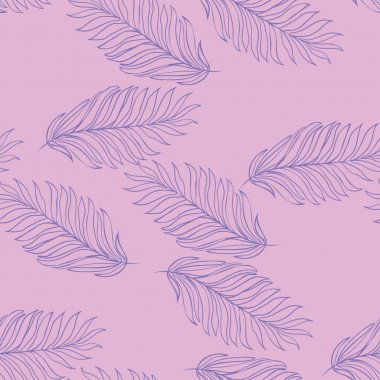 Fern, palm, doğa, vektör, illüstrasyon