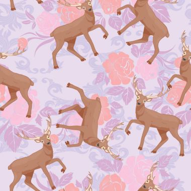 geyik model, vektör, illüstrasyon