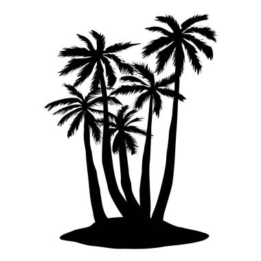 palmiye ağacı, doğa, vektör, illüstrasyon