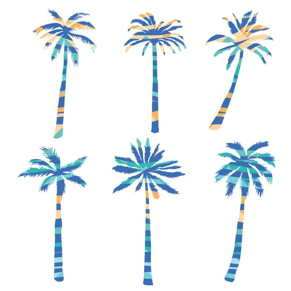 Palmový strom, příroda, vektorové ilustrace — Stockový vektor