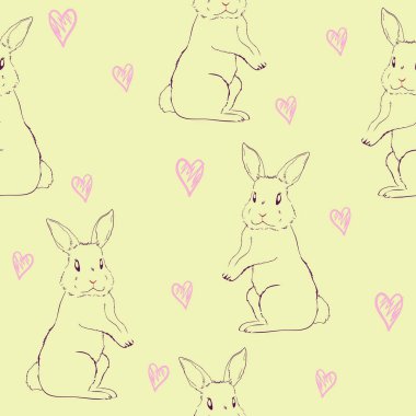 Tavşan, hayvan, illüstrasyon, vektör