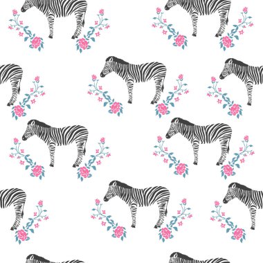 Zebra desen, vektör, illüstrasyon