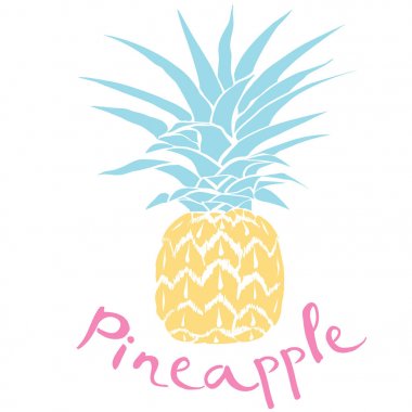 ananas model, vektör, illüstrasyon