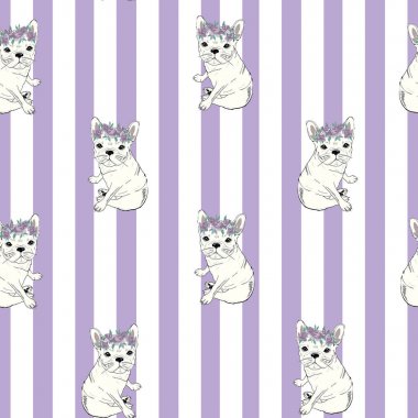 Bulldog model, vektör, illüstrasyon