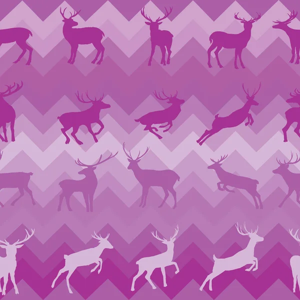 Patrón de ciervos, vector, ilustración — Archivo Imágenes Vectoriales