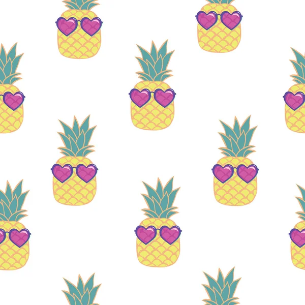 Wzór ananasa, wektor, ilustracja — Wektor stockowy