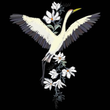 Vinç nakış, vektör çizim