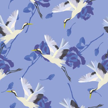 Vinç, model, vektör, illustrationabstract, sanat, Asya, Asya, arka plan, kuş, kültür, dekor, Dekorasyon, tasarım