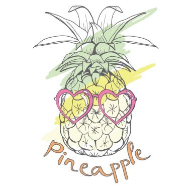 Vektör ananas ile sorunsuz